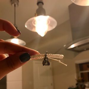 Charmed Buddha macrame bracelet
